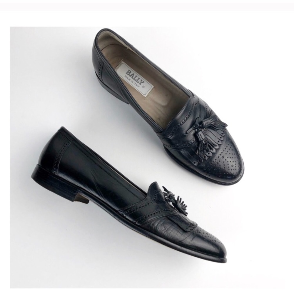 Mens Bally loafers. Made in Italy